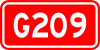 China National Highway 209 shield