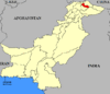 Map of Pakistan with Nagar highlighted