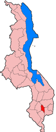 Location of Chiradzulu District in Malawi