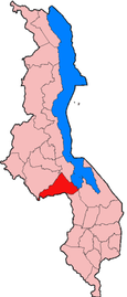 Location of Dedza District in Malawi