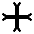 Cross-Fourchee-Heraldry.svg