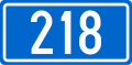 D218 state road shield
