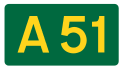 A51 road shield