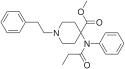 Chemical structure of Carfentanil.