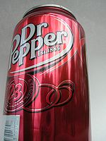 Dr. Pepper in a 12 ounce can.