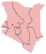 Location of Maralal in Kenya
