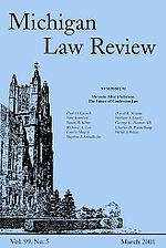 A typical Michigan Law Review cover.