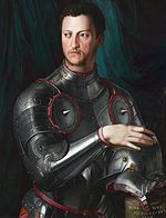Nswag, agnolo bronzino, duca cosimo I in armi, 1540 circa.JPG