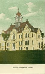The Oconto County Court House, circa 1910.