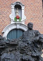 Statue of Anton van Wilderode in Sint-Niklaas, Belgium