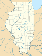 Map showing the location of Matthiessen State Park