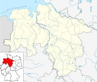 Moosberg is located in Lower Saxony