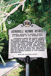Lutherville Md marker.jpg