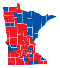 Minnesota Gubernatorial Election Results by County, 2008.svg