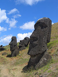 Moai at Rano Raraku, Easter Island