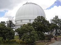 The telescope's dome