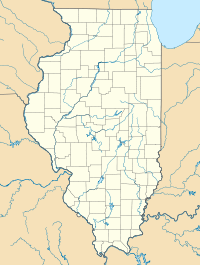 Map showing the location of Moraine Hills State Park