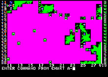 Horizontal rectangle video game screenshot that is a digital representation of the North Atlantic Ocean.