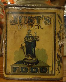 Old can of Just's Dietetic Food