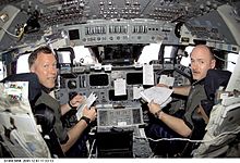 Photo of STS-108 commander Dominic L. Gorie and pilot Mark Kelly.