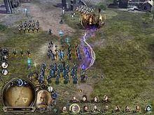 A virtual battle takes place. An army marches to the north.