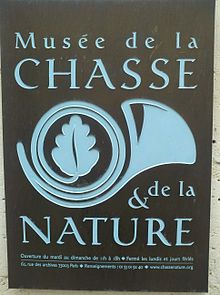 Musee de la Chasse et de la Nature signage.jpg