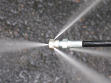 Pressure Washer Sewer Jetter Attachment, Nozzle End
