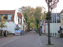 A view along the Dorpsstraat in Oost-Vlieland.