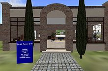 A Screen capture of the USA Jobs Resource Center in second life