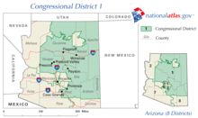 United States House of Representatives, Arizona District 1 map.png