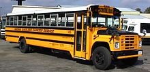 1988 Navistar International school bus with a Wayne Lifeguard 71 passenger body owned by school bus contractor and former Wayne dealer Virginia Overland Transportation in Richmond, Virginia in 1999