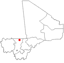 Location of Nara in Mali