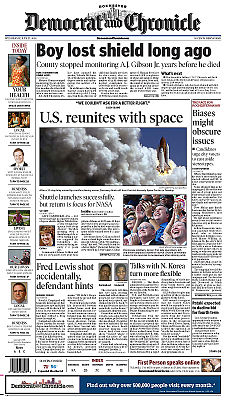 Rochester Democrat and Chronicle front page.jpg