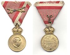 Bronze Military Merit Medal on the War Ribbon with Swords, Franz Joseph I