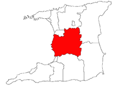 Location of Couva-Tabaquite-Talparo