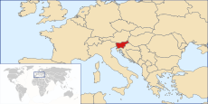 Location of Slovenia