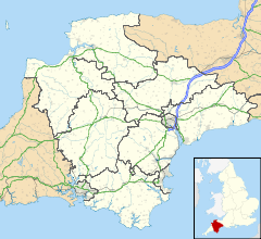 Copplestone is located in Devon