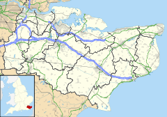 Hougham is located in Kent