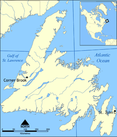 Newfoundland (island) is located in Newfoundland