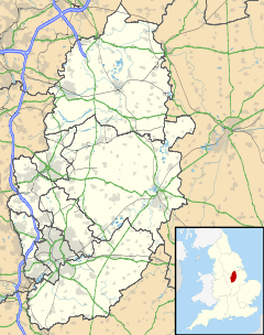 Cossall is located in Nottinghamshire