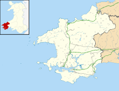 Manorbier is located in Pembrokeshire