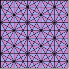 Bisected hexagonal tiling