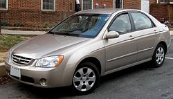 2004–2006 Kia Spectra LX sedan (US)