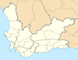 Riversdale is located in Western Cape