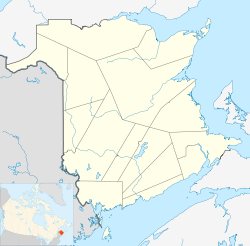Nicholas Denys, New Brunswick is located in New Brunswick