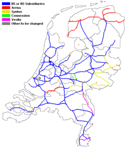 Railway concessions in the Netherlands (2007)