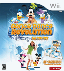 Dance Dance Revolution Disney Grooves for the North American Nintendo Wii