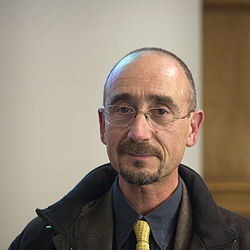 professor Denis Duboule after a conference on 16 November 2009 in Lausanne.