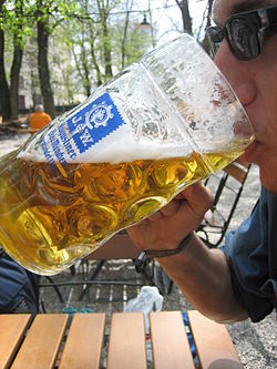 Drinking a "Maß" of Augustiner