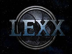 The opening logo of Lexx